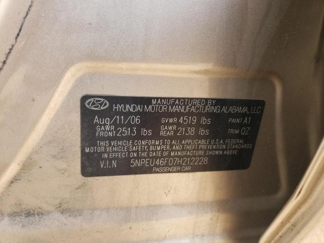 Photo 12 VIN: 5NPEU46F07H212228 - HYUNDAI SONATA 