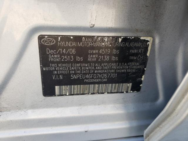 Photo 11 VIN: 5NPEU46F07H267701 - HYUNDAI SONATA SE 