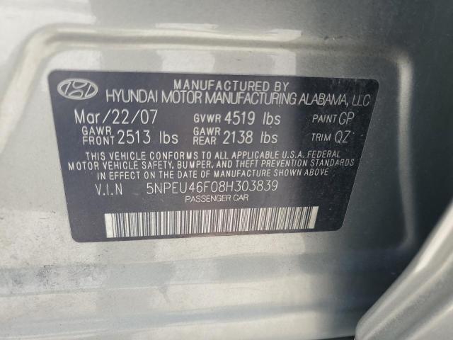 Photo 11 VIN: 5NPEU46F08H303839 - HYUNDAI SONATA SE 