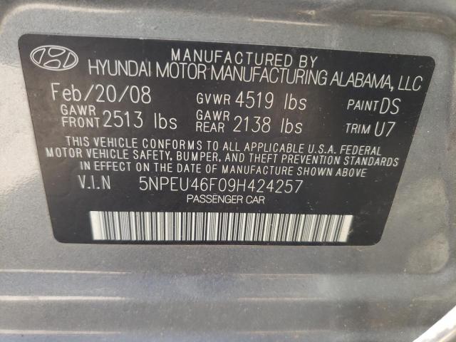 Photo 9 VIN: 5NPEU46F09H424257 - HYUNDAI SONATA SE 