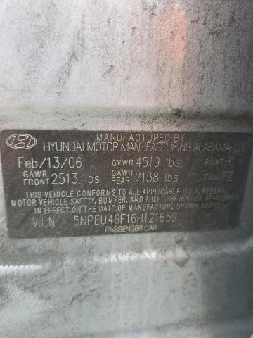 Photo 12 VIN: 5NPEU46F16H121659 - HYUNDAI SONATA 