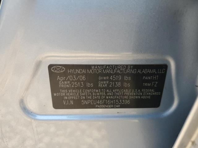 Photo 11 VIN: 5NPEU46F16H153396 - HYUNDAI SONATA 