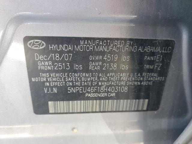 Photo 11 VIN: 5NPEU46F18H403108 - HYUNDAI SONATA SE 