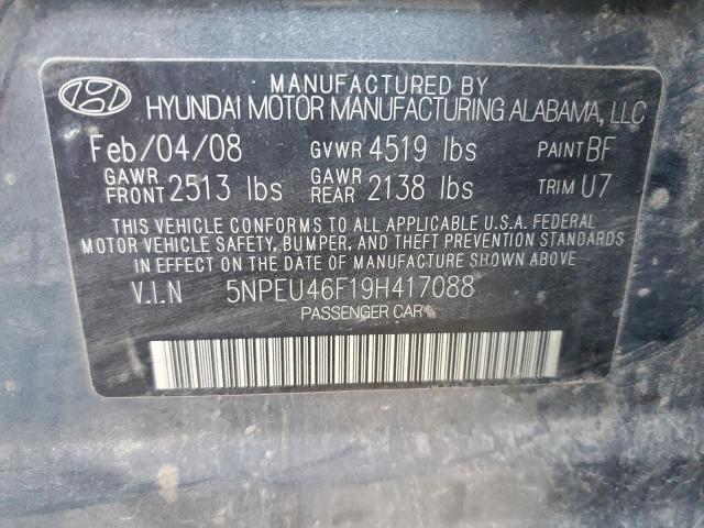 Photo 11 VIN: 5NPEU46F19H417088 - HYUNDAI SONATA SE 