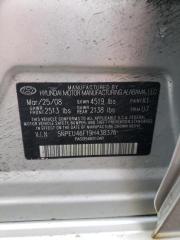 Photo 11 VIN: 5NPEU46F19H438376 - HYUNDAI SONATA SE 