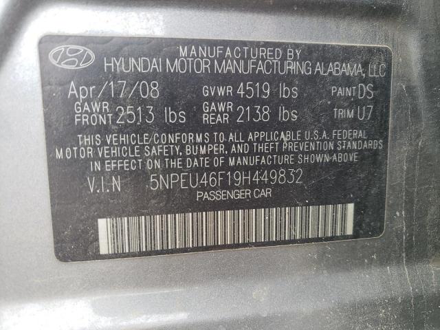 Photo 9 VIN: 5NPEU46F19H449832 - HYUNDAI SONATA SE 