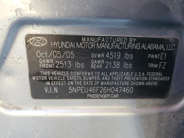 Photo 11 VIN: 5NPEU46F26H047460 - HYUNDAI SONATA GLS 