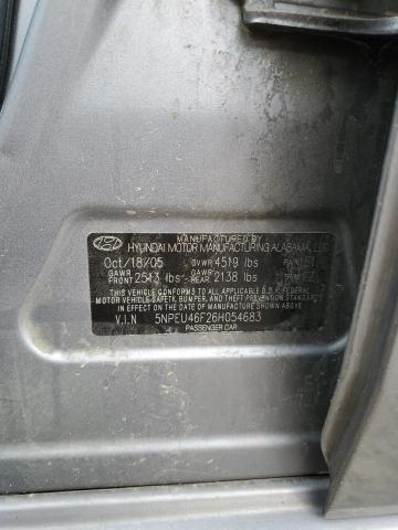 Photo 11 VIN: 5NPEU46F26H054683 - HYUNDAI SONATA GLS 