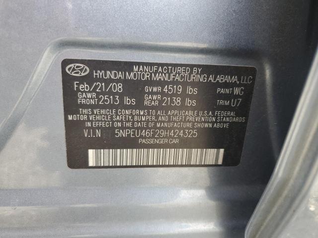 Photo 12 VIN: 5NPEU46F29H424325 - HYUNDAI SONATA SE 