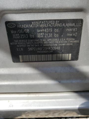 Photo 11 VIN: 5NPEU46F29H430948 - HYUNDAI SONATA SE 