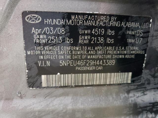 Photo 12 VIN: 5NPEU46F29H443389 - HYUNDAI SONATA SE 