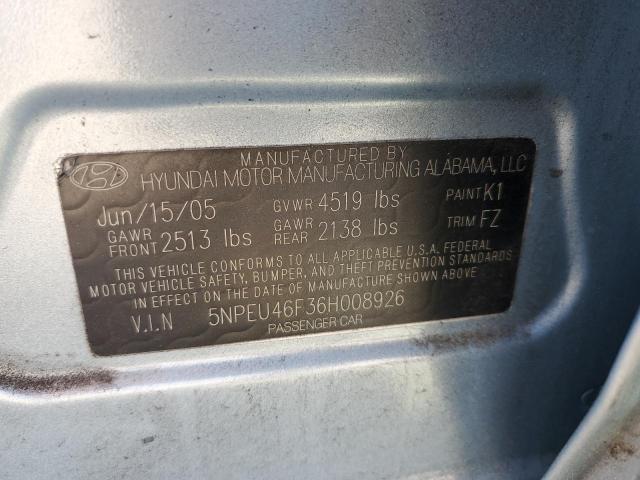 Photo 11 VIN: 5NPEU46F36H008926 - HYUNDAI SONATA 