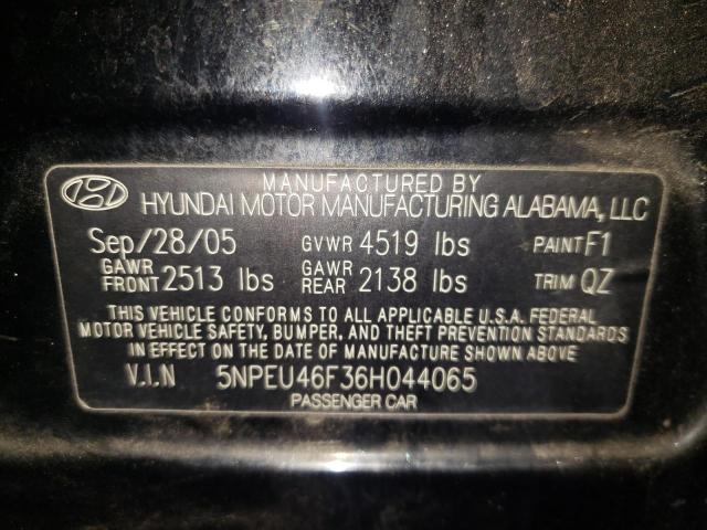 Photo 11 VIN: 5NPEU46F36H044065 - HYUNDAI SONATA 