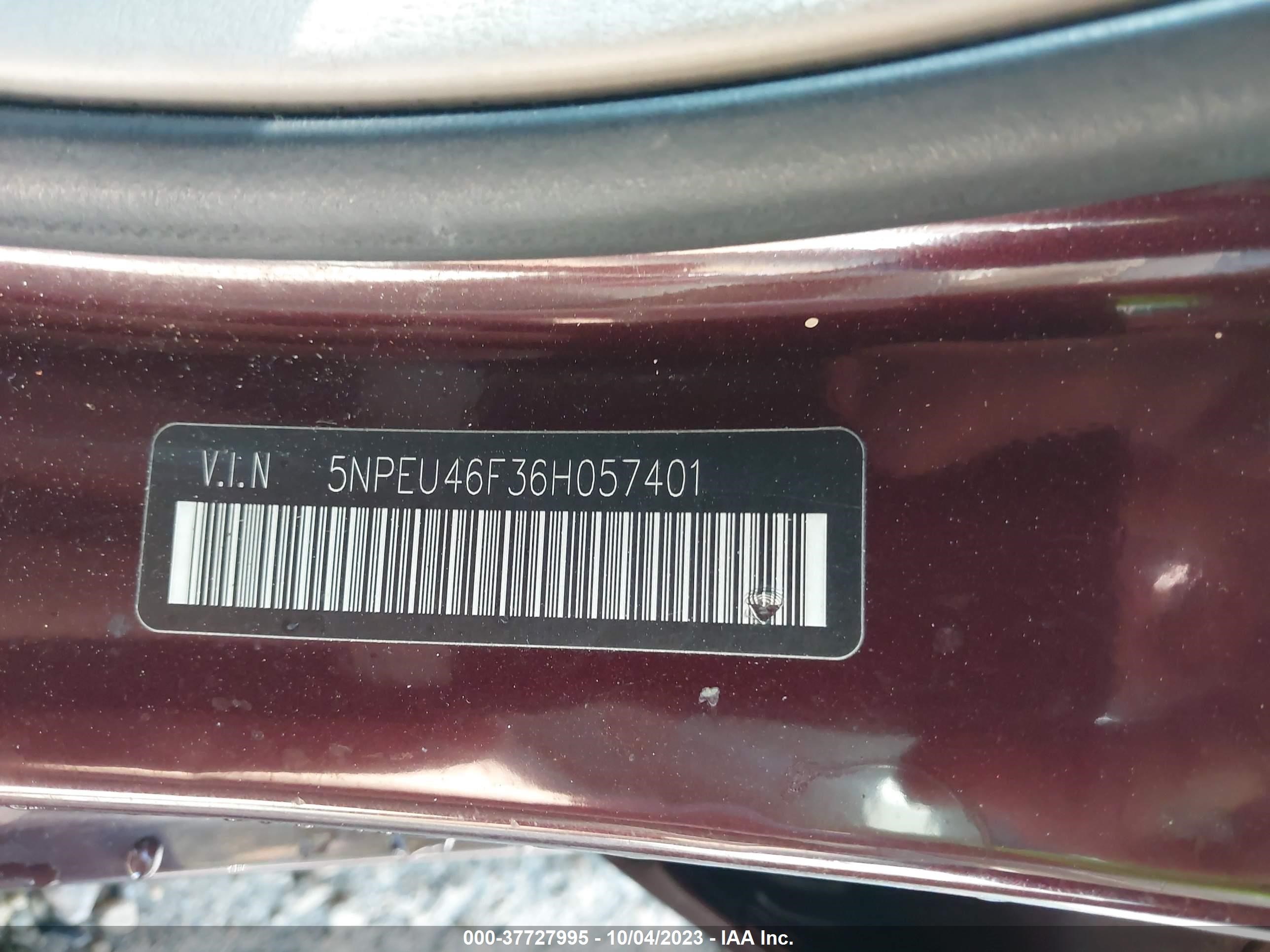 Photo 8 VIN: 5NPEU46F36H057401 - HYUNDAI SONATA 