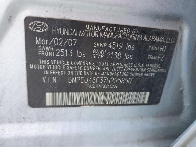 Photo 11 VIN: 5NPEU46F37H295850 - HYUNDAI SONATA SE 