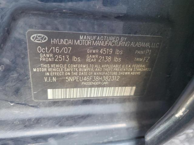 Photo 11 VIN: 5NPEU46F38H382312 - HYUNDAI SONATA 