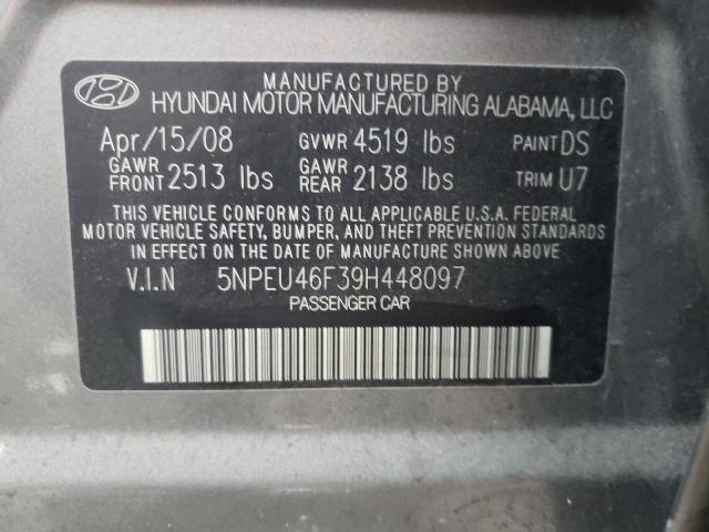 Photo 9 VIN: 5NPEU46F39H448097 - HYUNDAI SONATA SE 