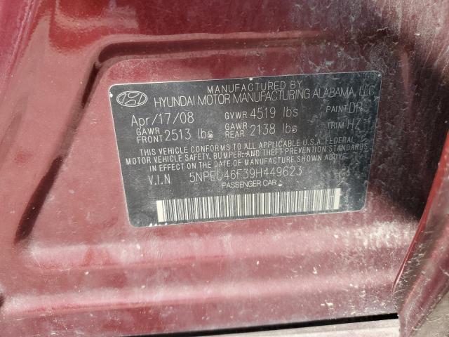 Photo 11 VIN: 5NPEU46F39H449623 - HYUNDAI SONATA SE 