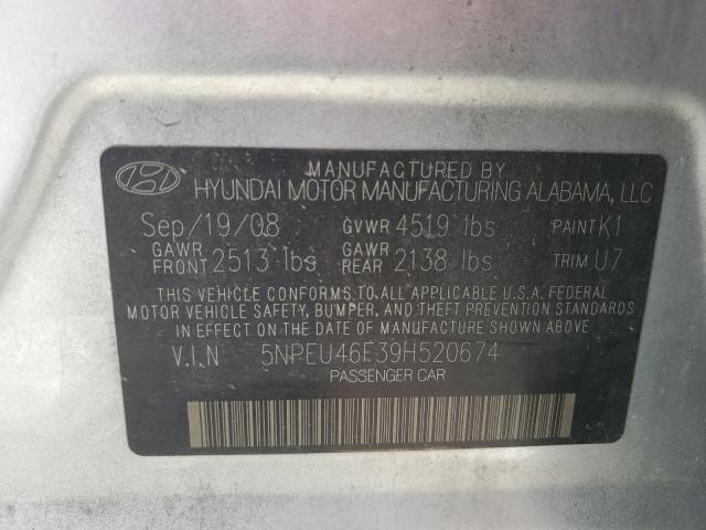 Photo 11 VIN: 5NPEU46F39H520674 - HYUNDAI SONATA SE 