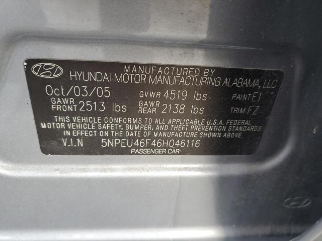 Photo 11 VIN: 5NPEU46F46H046116 - HYUNDAI SONATA GLS 