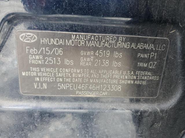 Photo 11 VIN: 5NPEU46F46H123308 - HYUNDAI SONATA 