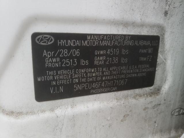 Photo 9 VIN: 5NPEU46F47H171067 - HYUNDAI SONATA SE 