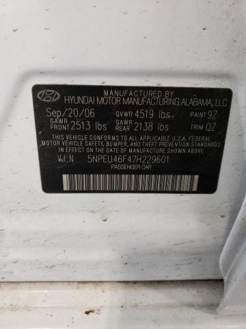 Photo 11 VIN: 5NPEU46F47H229601 - HYUNDAI SONATA 