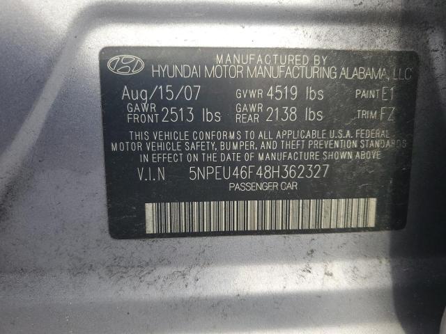 Photo 12 VIN: 5NPEU46F48H362327 - HYUNDAI SONATA SE 