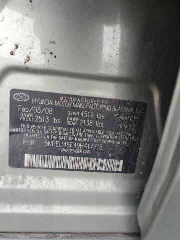 Photo 11 VIN: 5NPEU46F49H417716 - HYUNDAI SONATA SE 