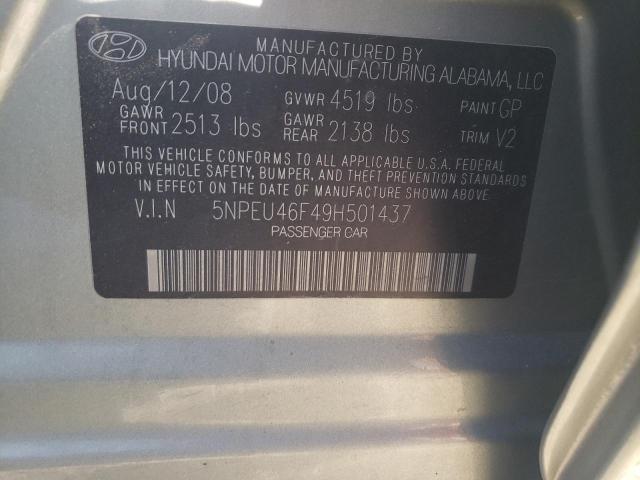 Photo 11 VIN: 5NPEU46F49H501437 - HYUNDAI SONATA SE 