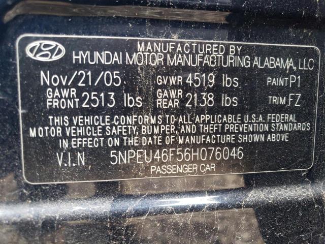 Photo 11 VIN: 5NPEU46F56H076046 - HYUNDAI SONATA 