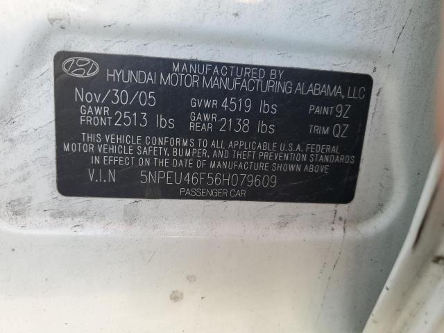 Photo 12 VIN: 5NPEU46F56H079609 - HYUNDAI SONATA 