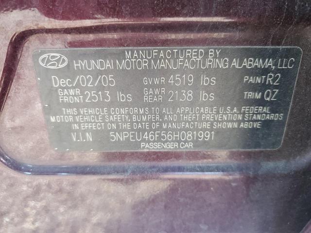 Photo 11 VIN: 5NPEU46F56H081991 - HYUNDAI SONATA 