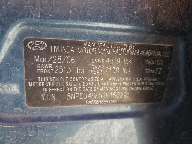 Photo 11 VIN: 5NPEU46F56H150291 - HYUNDAI SONATA 