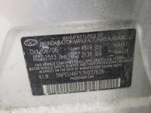 Photo 9 VIN: 5NPEU46F57H237626 - HYUNDAI SONATA SE 