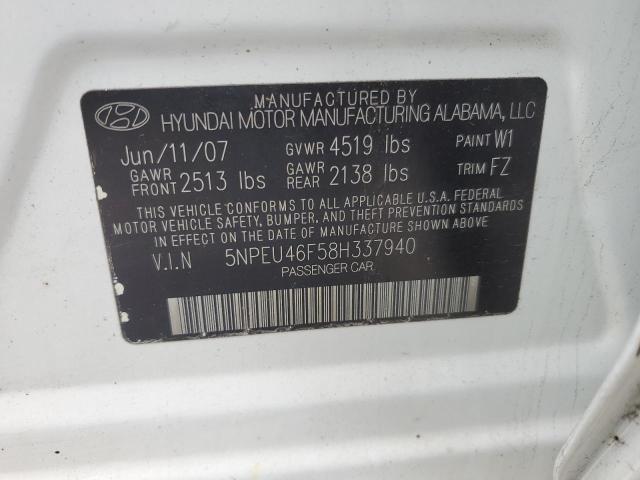 Photo 11 VIN: 5NPEU46F58H337940 - HYUNDAI SONATA 