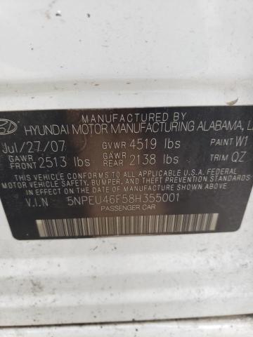 Photo 12 VIN: 5NPEU46F58H355001 - HYUNDAI SONATA 