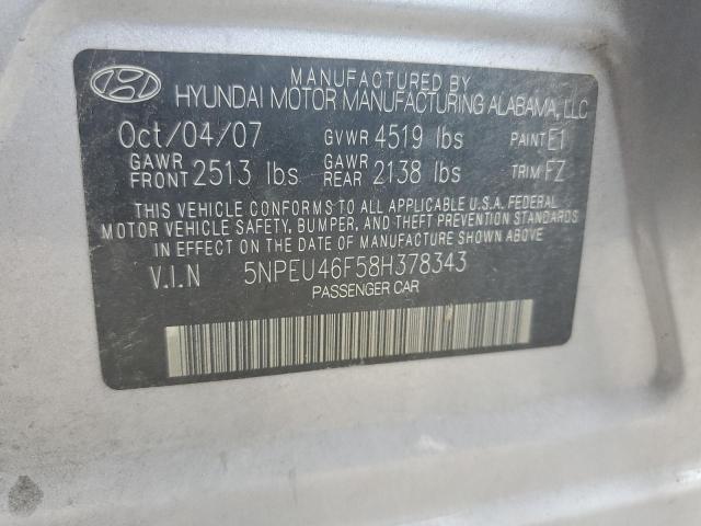 Photo 11 VIN: 5NPEU46F58H378343 - HYUNDAI SONATA 