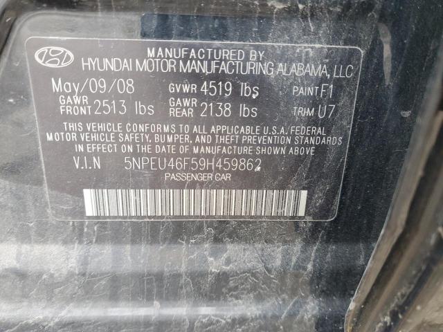 Photo 12 VIN: 5NPEU46F59H459862 - HYUNDAI SONATA 