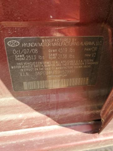 Photo 11 VIN: 5NPEU46F59H529991 - HYUNDAI SONATA SE 