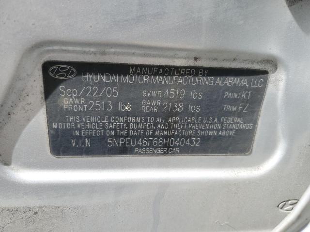 Photo 11 VIN: 5NPEU46F66H040432 - HYUNDAI SONATA 