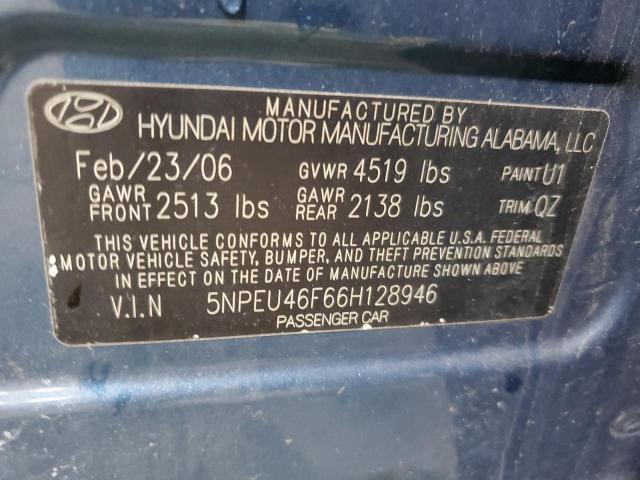 Photo 11 VIN: 5NPEU46F66H128946 - HYUNDAI SONATA 