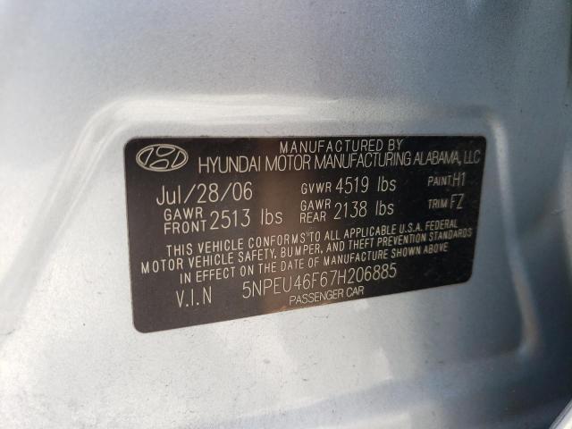 Photo 11 VIN: 5NPEU46F67H206885 - HYUNDAI SONATA SE 