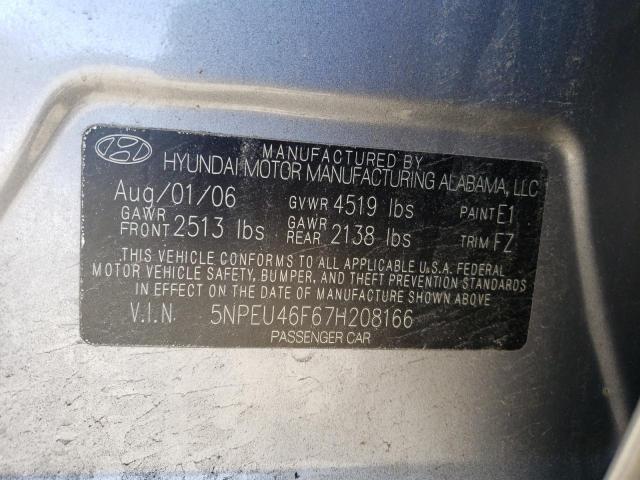 Photo 12 VIN: 5NPEU46F67H208166 - HYUNDAI SONATA 