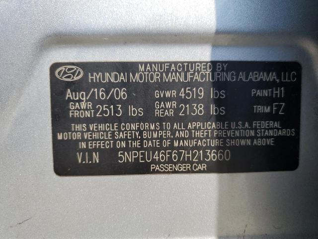 Photo 11 VIN: 5NPEU46F67H213660 - HYUNDAI SONATA SE 