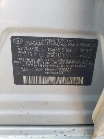 Photo 11 VIN: 5NPEU46F67H220687 - HYUNDAI SONATA SE 