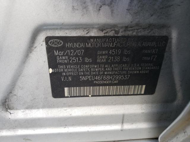 Photo 12 VIN: 5NPEU46F68H299537 - HYUNDAI SONATA 