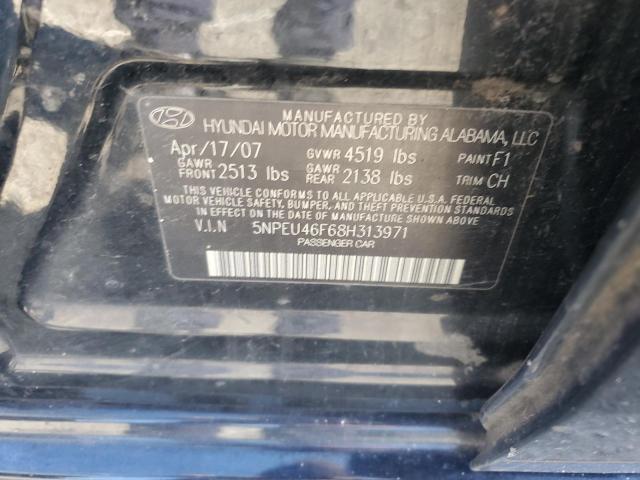 Photo 11 VIN: 5NPEU46F68H313971 - HYUNDAI SONATA SE 