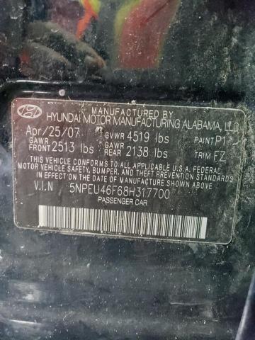 Photo 11 VIN: 5NPEU46F68H317700 - HYUNDAI SONATA SE 