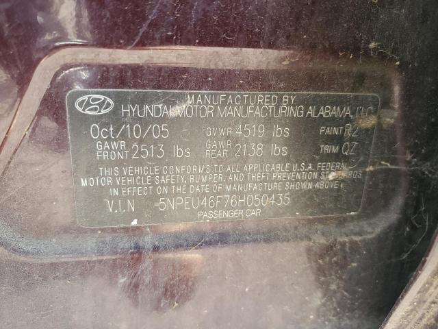 Photo 11 VIN: 5NPEU46F76H050435 - HYUNDAI SONATA 